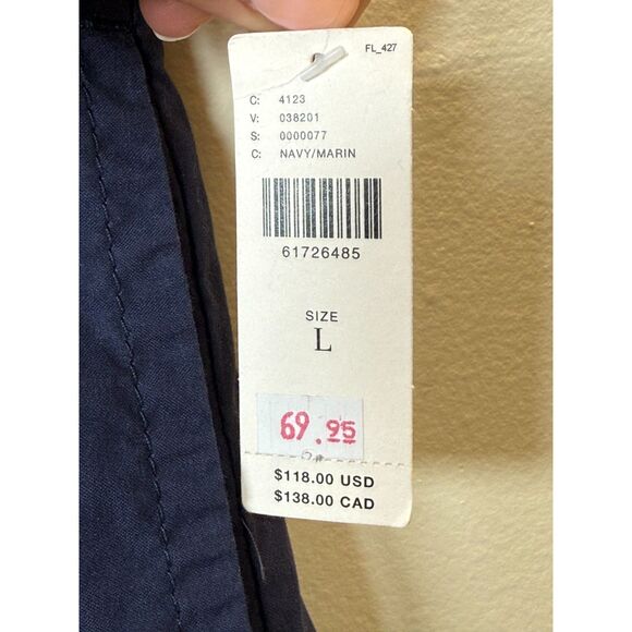 Maeve by Anthropologie Women's Size Large Navy Capri Pants Elastic Waist NWT - Picture 6 of 6